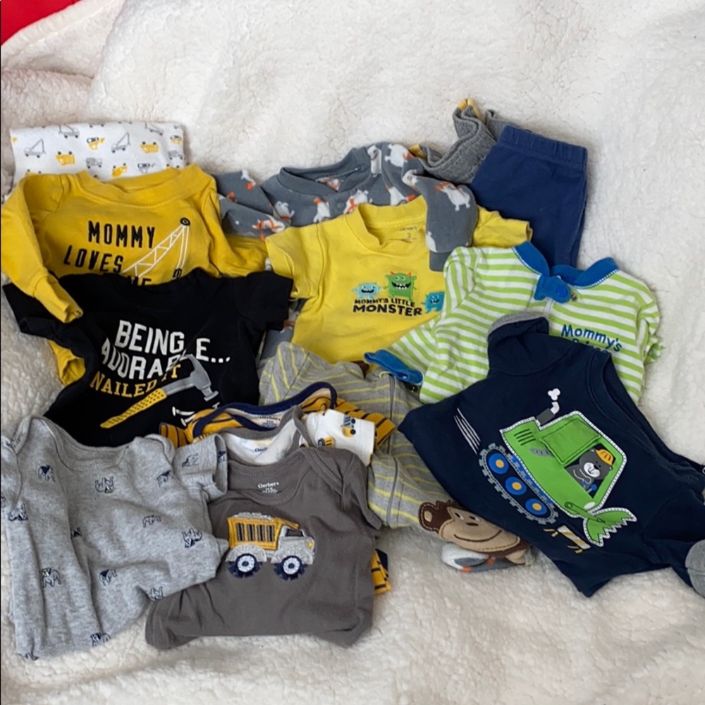 14 piece size 3, 3-6M- mainly Carter’s